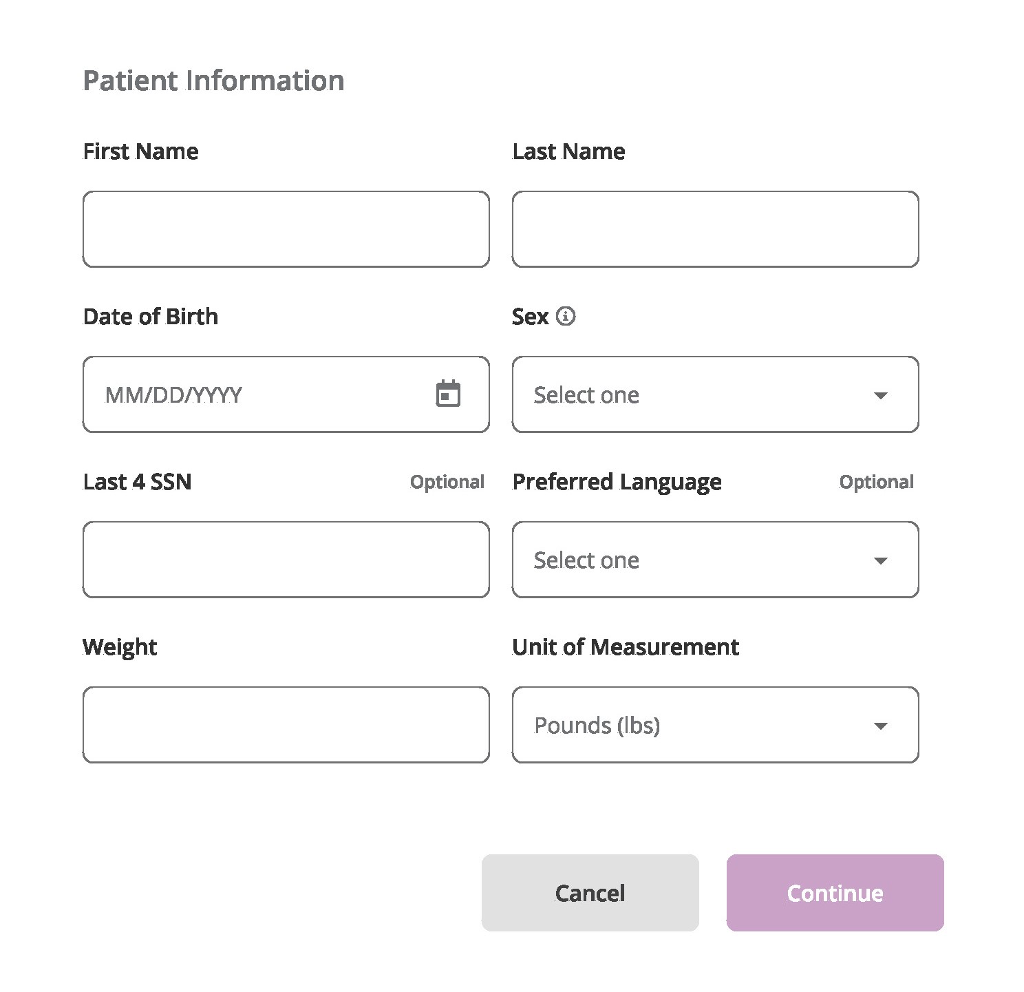VPRIV Start Form Portal